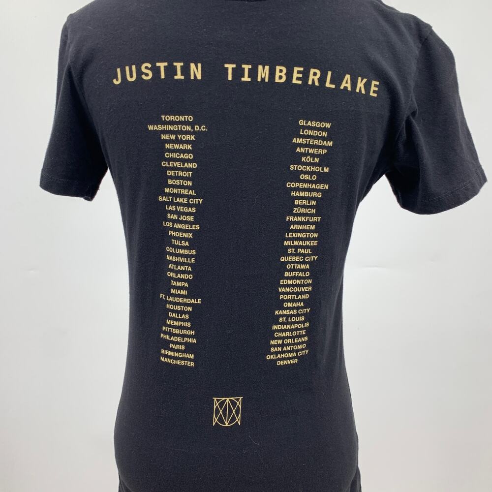 Timberlake T Shirt Womens M Medium Black Man of the Woods Concert Tour Tee - Picture 5 of 9